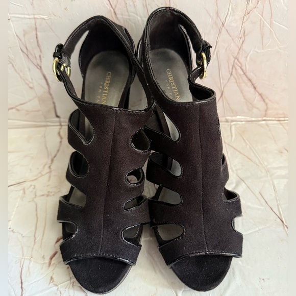 Christian Siriano Shoes - Christian Siriano Womens Heels size 7.5 Black Suade